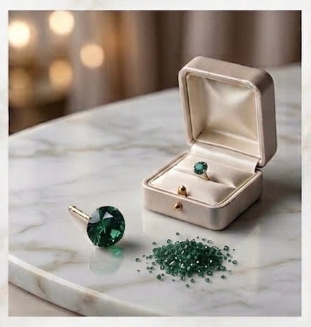 Stylish Green Crystal Nose Pin for Women