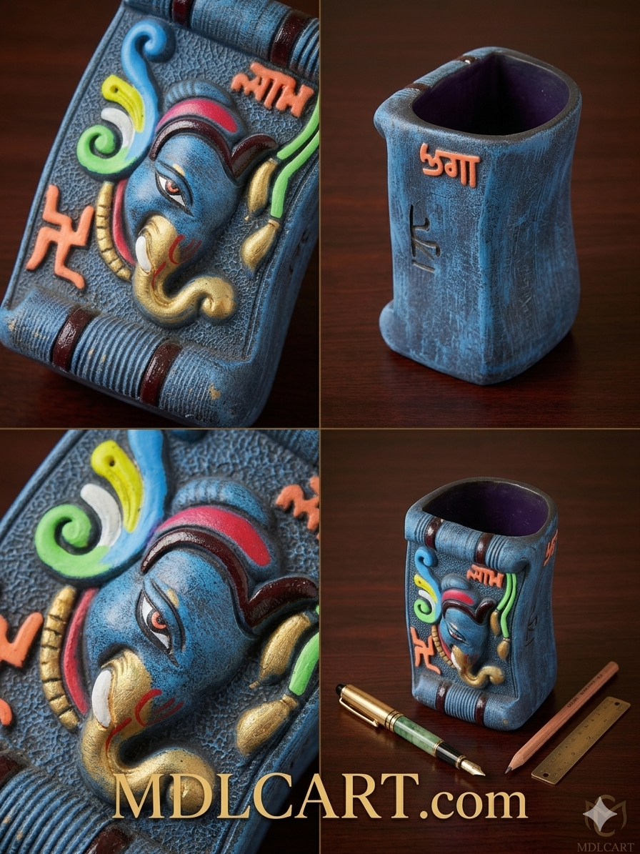 ✨Premium Handcrafted Ganesha Pen Stand ✨