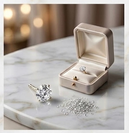 Classic White Crystal Nose Pin for Women