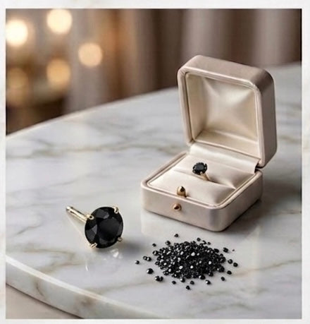 Stylish Black Crystal Nose Pin for Women