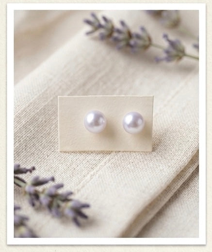 Elegant Pearl Stud Earrings