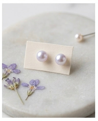 Elegant Pearl Stud Earrings