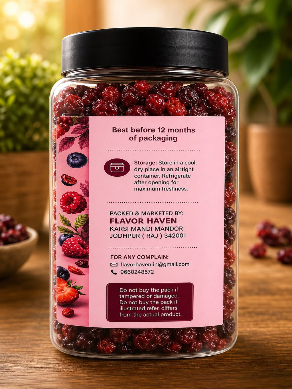 Premium Dried Red Berries
