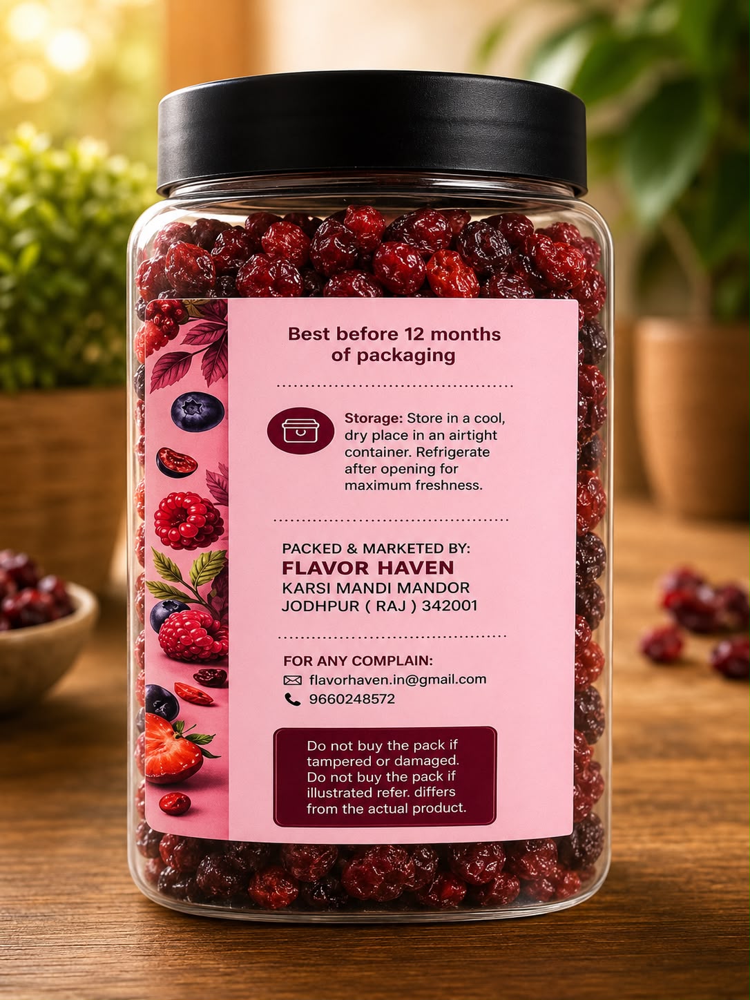 Premium Dried Red Berries