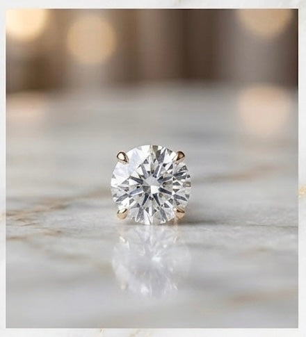 Classic White Crystal Nose Pin for Women