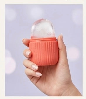 Ice Face Roller Capsule – Silicone Ice Facial Massager | Skin Glow & Pore Tightening Tool