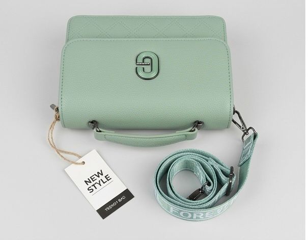 Premium Mint Green Sling Bag with Adjustable Strap