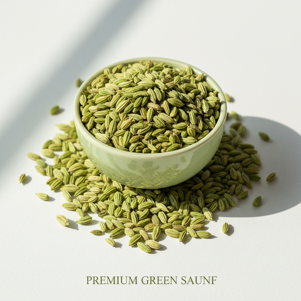 Premium Green Saunf - Natural Mouth Freshener