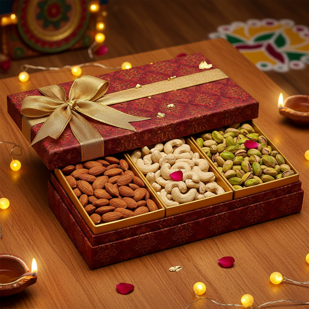 Diwali Premium Gift Pack - Almonds Cashews Pistachios